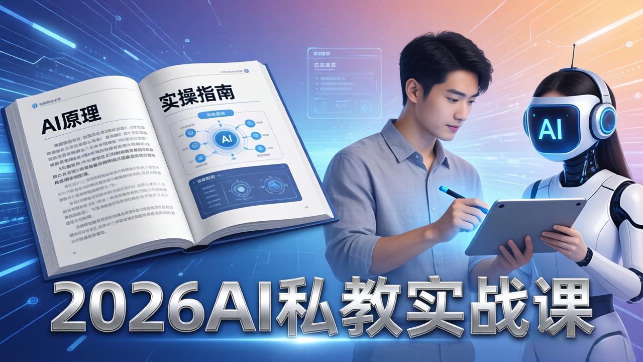 图片[1]-（17899期）2026AI私教实战课：从AI原理到全场景实操，零基础学会用AI提效+单人单干创业_生财有道创业项目网-生财有道
