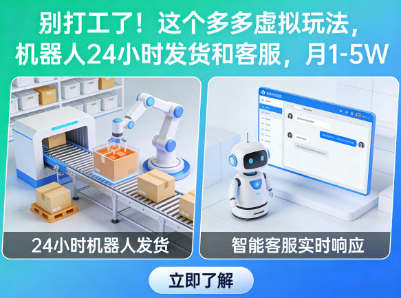 图片[1]-别打工了！这个多多虚拟玩法，机器人24小时发货和客服，月1-5W【揭秘】——生财有道创业项目网-生财有道
