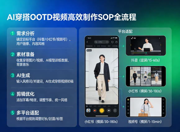 图片[1]-AI穿搭OOTD视频高效制作SOP全流程，适配抖音小红书视频号全平台——生财有道创业项目网-生财有道
