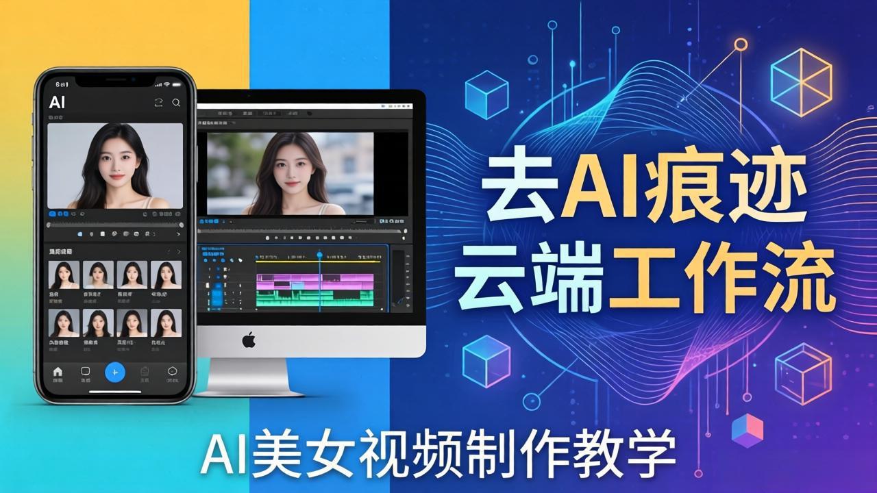 图片[1]-（17928期）AI美女视频制作教学：去AI痕迹，云端工作流出图，手机电脑均可，不需要配置_生财有道创业项目网-生财有道