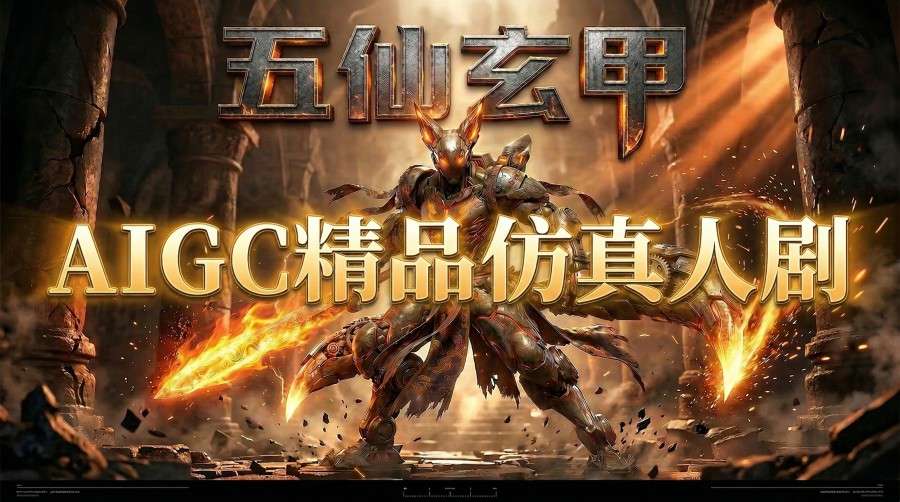 图片[1]-AIGC精品仿真人短剧教学，以五仙玄甲风为例展示保姆级实操教学——生财有道创业项目网-生财有道