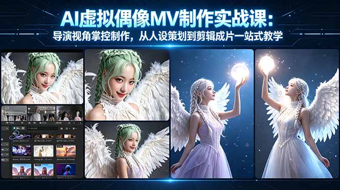 （17962期）AI虚拟偶像MV制作实战教学：导演视角掌控制作，从人设策划到剪辑成片一站式教学_生财有道创业项目网