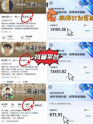 抖音17W粉丝博主亲授AI作图实战教学，0基础轻松学，可入创作者伙伴计划，接单收徒双增收——生财有道创业项目网