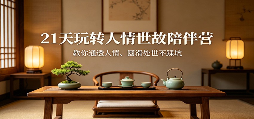 图片[1]-21天玩转人情世故陪伴营：教你通透人情、圆滑处世不踩坑_生财有道创业网-生财有道