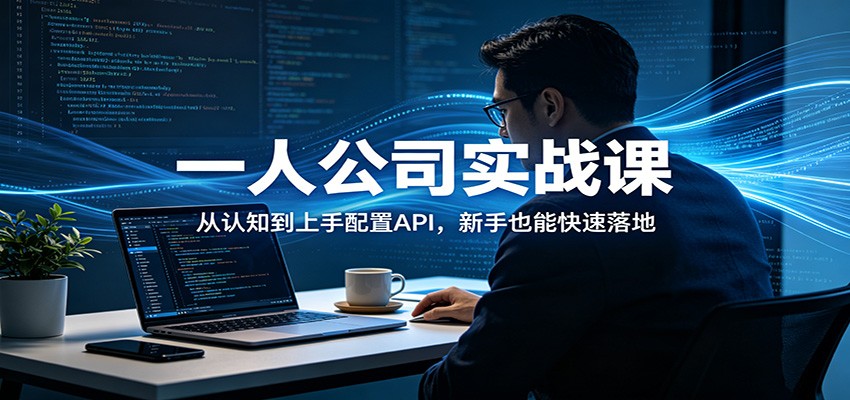 图片[1]-一人公司实战课：从认知到上手配置API，新手也能快速落地_生财有道创业网-生财有道