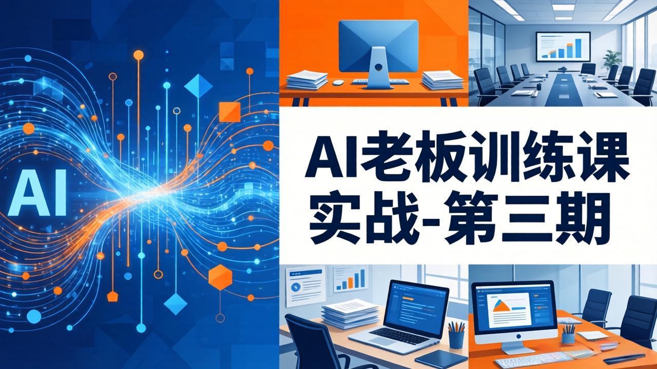 图片[1]-（18025期） AI老板训练课实战-第三期：AI+内容应用落地教学，从0到1打通AI变现完整路径_生财有道创业项目网-生财有道