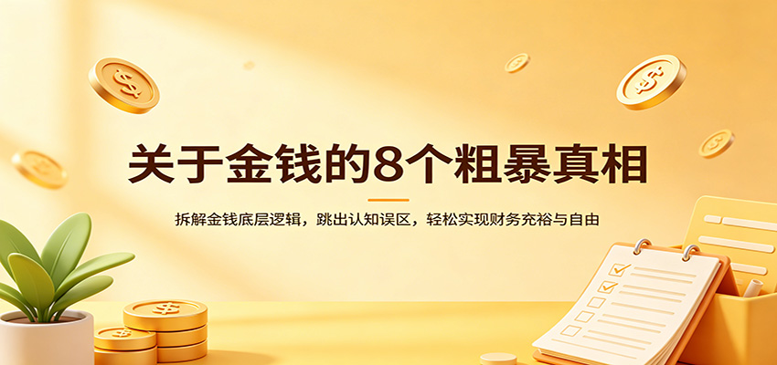 图片[1]-关于金钱的8个粗暴真相：拆解金钱底层逻辑，跳出认知误区，轻松实现财务充裕与自由_生财有道创业网-生财有道