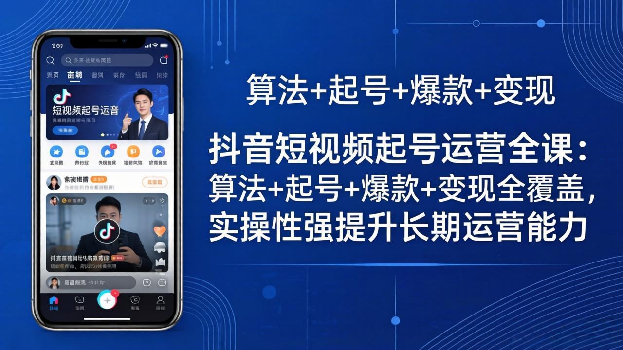 （18071期）抖音短视频起号运营全课：算法+起号+爆款+变现全覆盖，实操性强提升长期运营能力_生财有道创业项目网