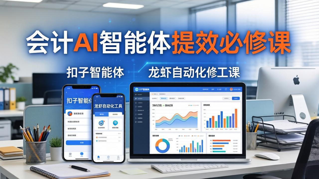 图片[1]-（18151期）财务会计AI智能体提效必修课：扣子智能体+龙虾自动化+报表分析，一站式提升财务工作效率_生财有道创业项目网-生财有道