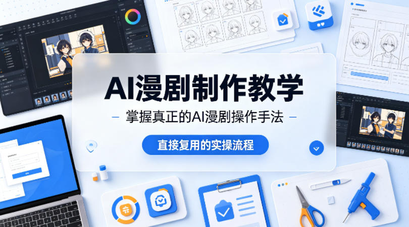 图片[1]-AI漫剧制作教学，带你掌握真正的AI漫剧操作手法，直接复用的实操流程——生财有道创业项目网-生财有道