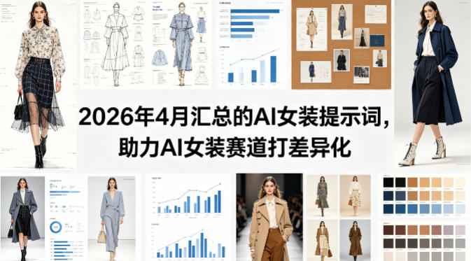 2026年4月汇总的AI女装提示词，助力AI女装赛道打差异化——生财有道创业项目网