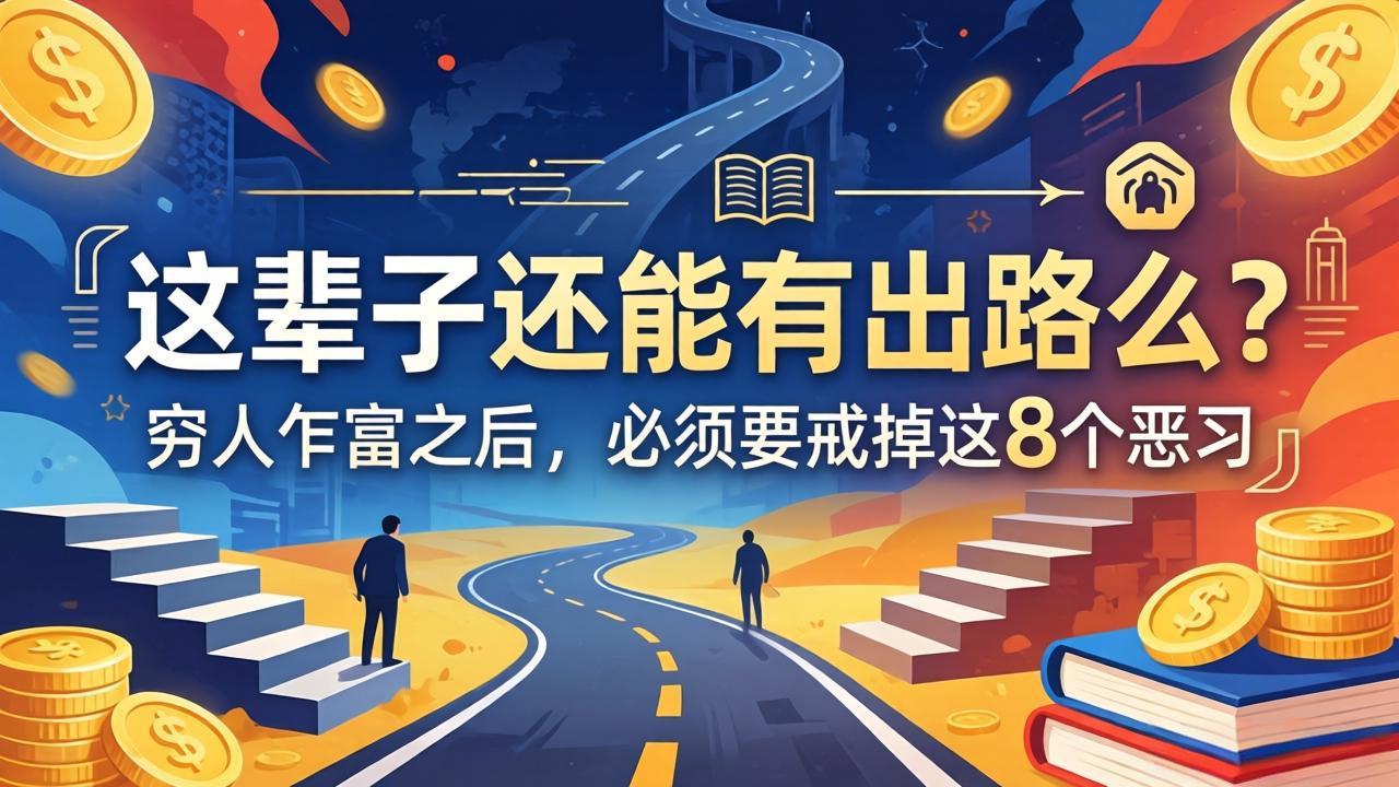 图片[1]-（18214期）关于人生两篇付费文章【这辈子还能有出路么？】【穷人乍富之后，必须要戒掉这8个恶习】_生财有道创业项目网-生财有道