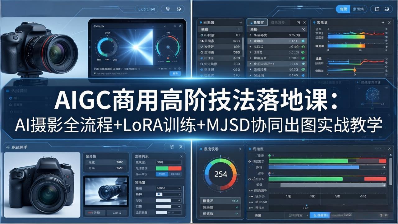 图片[1]-（18254期）AIGC商用高阶技法落地课：AI摄影全流程+LoRA训练+MJSD协同出图实战教学_生财有道创业项目网-生财有道