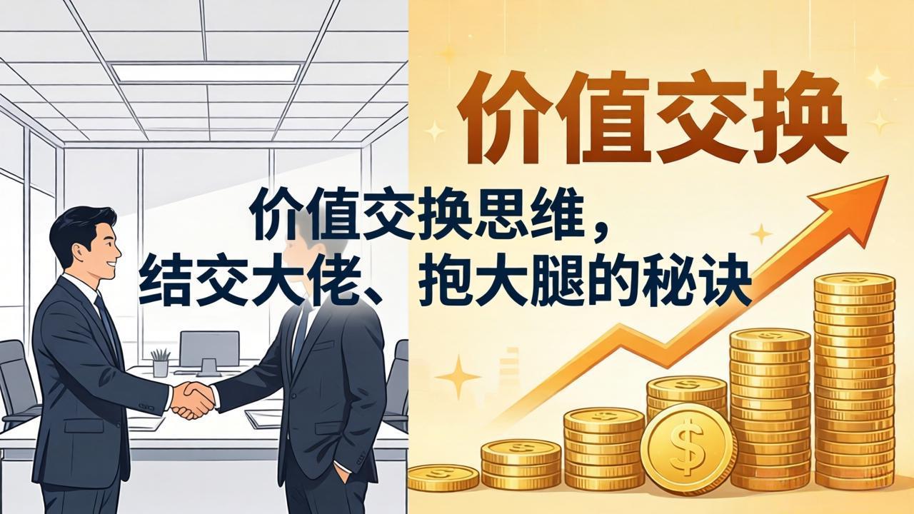 图片[1]-（18258期）某付费文章：价值交换思维，结交大佬、抱大腿的秘诀_生财有道创业项目网-生财有道
