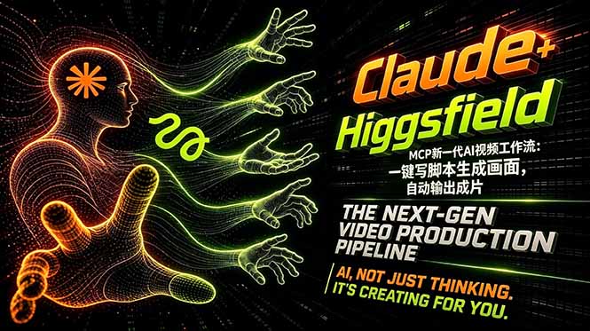 （18345期）Claude+Higgsfield MCP新一代AI视频工作流：一键写脚本生成画面，自动输出成片_生财有道创业项目网
