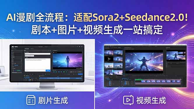 （18400期）AI漫剧全流程：适配Sora2+Seedance2.0！剧本+图片+视频生成一站搞定_生财有道创业项目网