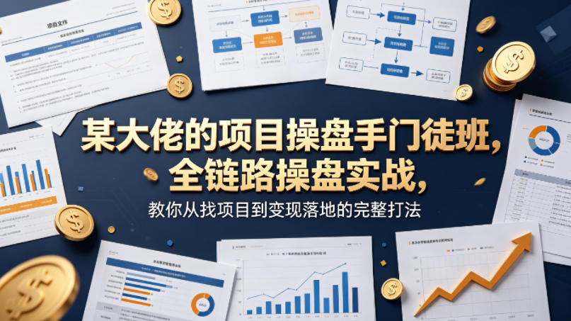 图片[1]-某大佬的项目操盘手门徒班，全链路操盘实战，教你从找项目到变现落地的完整打法——生财有道创业项目网-生财有道
