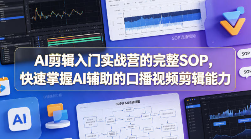 图片[1]-AI剪辑入门实战营的完整SOP，快速掌握AI辅助的口播视频剪辑能力——生财有道创业项目网-生财有道