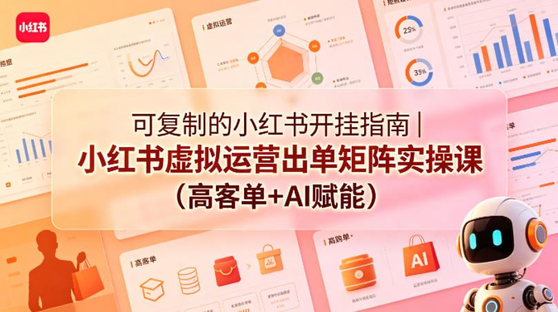 图片[1]-可复制的小红书开挂指南｜小红书虚拟运营出单矩阵实操课（高客单+AI赋能）——生财有道创业项目网-生财有道