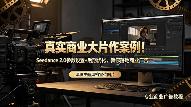（18484期）真实商业大片作案例！Seedance 2.0参数设置+后期优化，教你落地商业广告_生财有道创业项目网