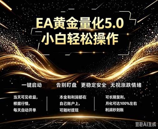 （18513期）最新AI量化交易5.0，小白轻松操作，绿色稳定！日入1000+_生财有道创业项目网
