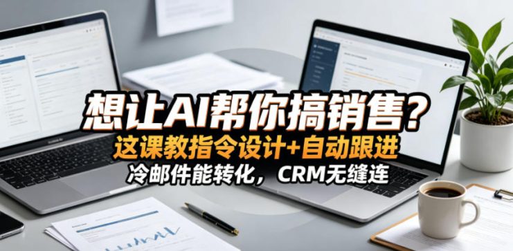 想让AI帮你搞销售？这课教指令设计+自动跟进，冷邮件能转化，CRM无缝连！【原创双语字幕】——生财有道创业项目网
