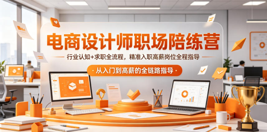 图片[1]-电商设计师职场陪练营，行业认知+求职全流程，精准入职高薪岗位全程指导——生财有道创业项目网-生财有道