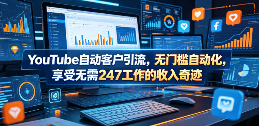 图片[1]-YouTube自动客户引流，无门槛自动化，享受无需247工作的收入奇迹！【原创双语字幕】——生财有道创业项目网-生财有道