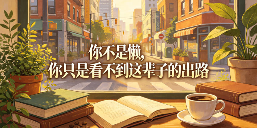 图片[1]-付费文章：你不是懒，你只是看不到这辈子的出路——生财有道创业项目网-生财有道