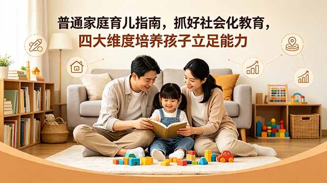 （18755期）付费文章：普通家庭育儿指南，抓好社会化教育，四大维度培养孩子立足能力_生财有道创业项目网