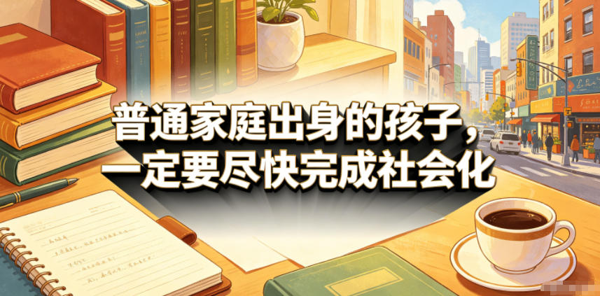 图片[1]-付费文章：普通家庭出身的孩子，一定要尽快完成社会化——生财有道创业项目网-生财有道