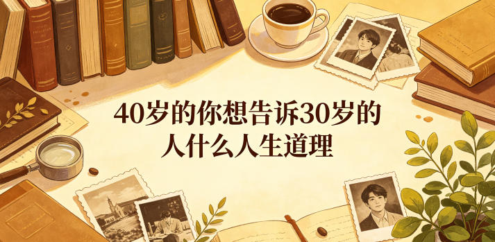 公众号付费文章：40岁的你想告诉30岁的人什么人生道理？——生财有道创业项目网