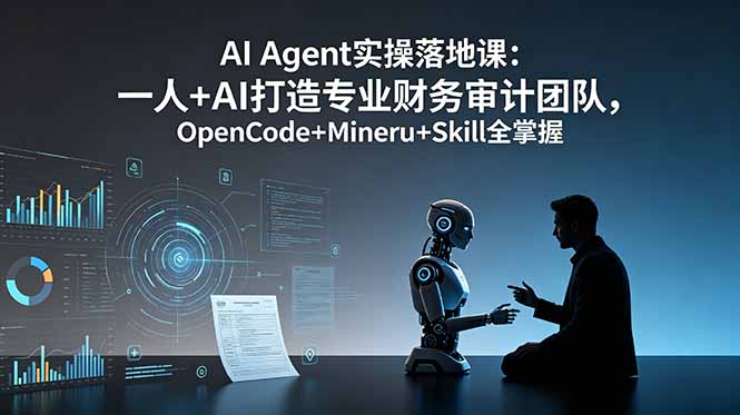 （19037期）AI Agent实操落地课：一人+AI打造专业财务审计团队，OpenCode+Mineru+Skill全掌握_生财有道创业项目网
