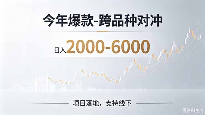 （19150期）2026创业新风口—跨品种对冲震撼首发！日收益2000-6000+，项目绿色长久，安全稳健_生财有道创业项目网