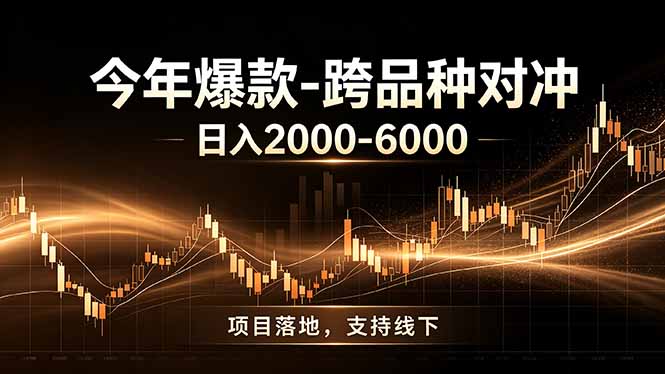 （19179期）全新跨品种对冲模式上线！日稳定盈利 2000-6000，合规长久可批量放大_生财有道创业项目网