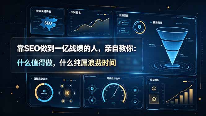 （19197期）靠SEO做到一亿战绩的人，亲自教你：什么值得做，什么纯属浪费时间【原创双语字幕】_生财有道创业项目网
