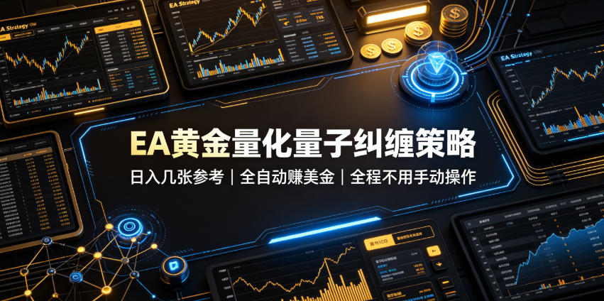 图片[1]-EA黄金量化量子纠缠策略，日入几张，全自动賺美金，全程不用手动操作！【揭秘】——生财有道创业项目网-生财有道