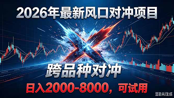 （18827期）2026创业新风口！最新对冲！跨品种对冲！日收益2000-6000+_生财有道创业项目网