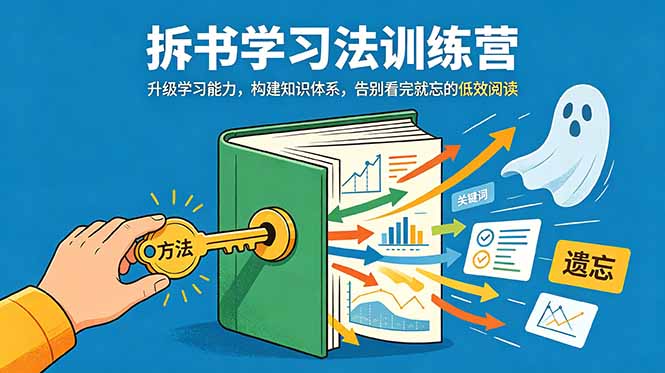 （18874期）拆书学习法训练营，升级学习能力，构建知识体系，，告别看完就忘的低效阅读_生财有道创业项目网