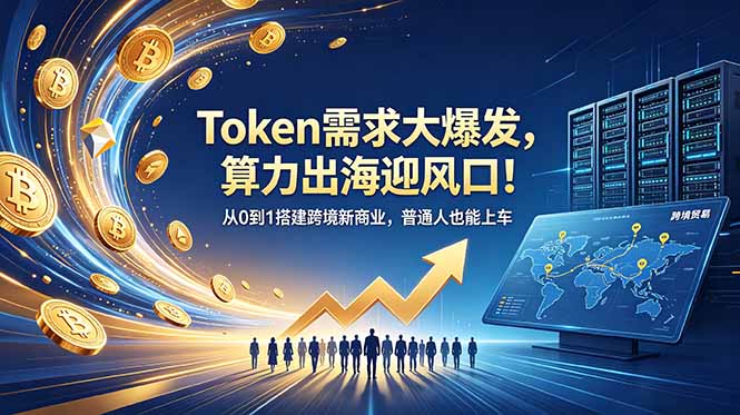（18889期）Token需求大爆发，算力出海迎风口！从0到1搭建跨境新商业，普通人也能上车_生财有道创业项目网