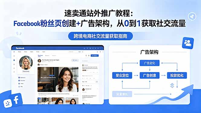 （18888期）速卖通站外推广教程：Facebook粉丝页创建+广告架构，从0到1获取社交流量_生财有道创业项目网