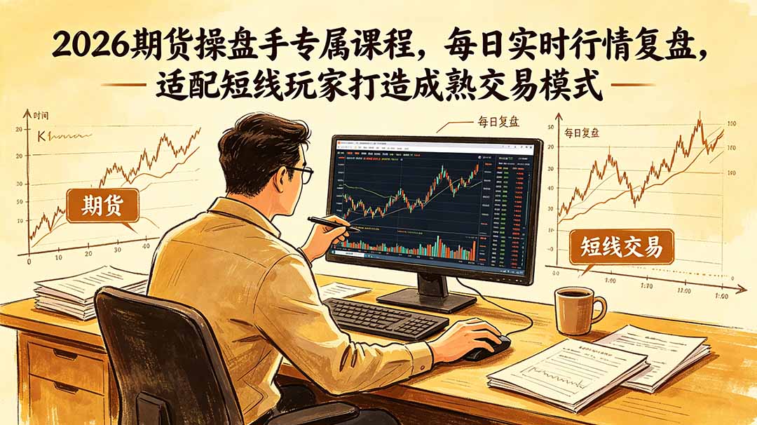 图片[1]-（18902期）2026期货操盘手专属课程-更新6月，每日实时行情复盘，适配短线玩家打造成熟交易模式_生财有道创业项目网-生财有道