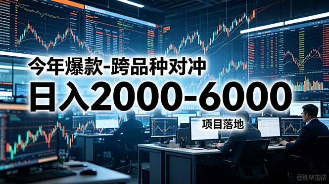 （18918期）今年爆款-跨品种对冲日入2000-6000，项目落地！_生财有道创业项目网