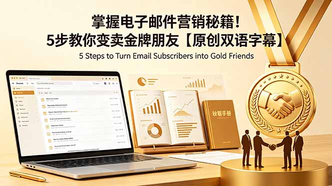 （18923期）掌握电子邮件营销秘籍！5步教你变卖金牌朋友【原创双语字幕】_生财有道创业项目网