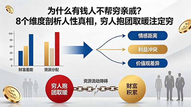 （18932期）付费文章：为什么有钱人不帮穷亲戚？8个维度剖析人性真相，穷人抱团取暖注定穷_生财有道创业项目网