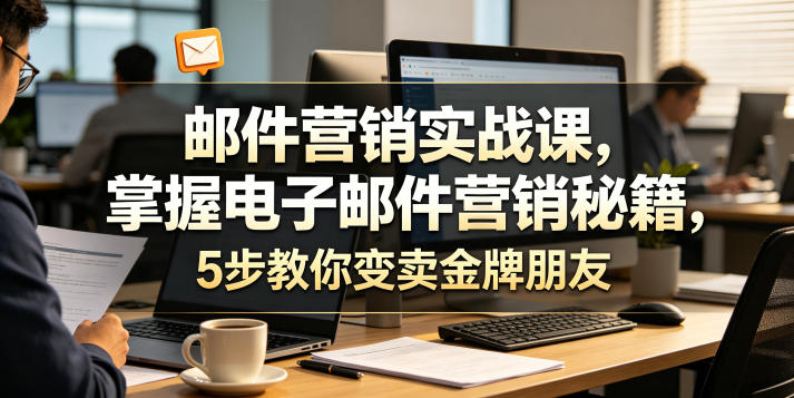 邮件营销实战课，掌握电子邮件营销秘籍，5步教你变卖金牌朋友【原创双语字幕】——生财有道创业项目网