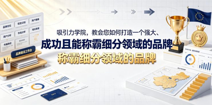 吸引力学院，教会您如何打造一个强大、成功且能称霸细分领域的品牌！【原创双语字幕】——生财有道创业项目网