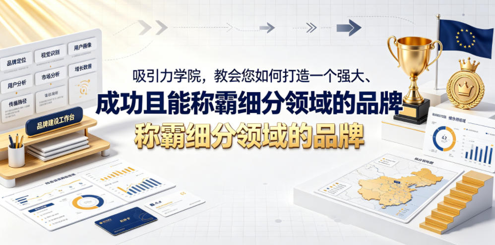 图片[1]-吸引力学院，教会您如何打造一个强大、成功且能称霸细分领域的品牌！【原创双语字幕】——生财有道创业项目网-生财有道
