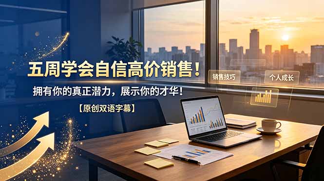 （19071期）五周学会自信高价销售！拥有你的真正潜力，展示你的才华！【原创双语字幕】_生财有道创业项目网