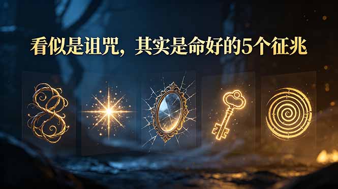 （19089期）付费文章：看似是诅咒，其实是命好的5个征兆_生财有道创业项目网